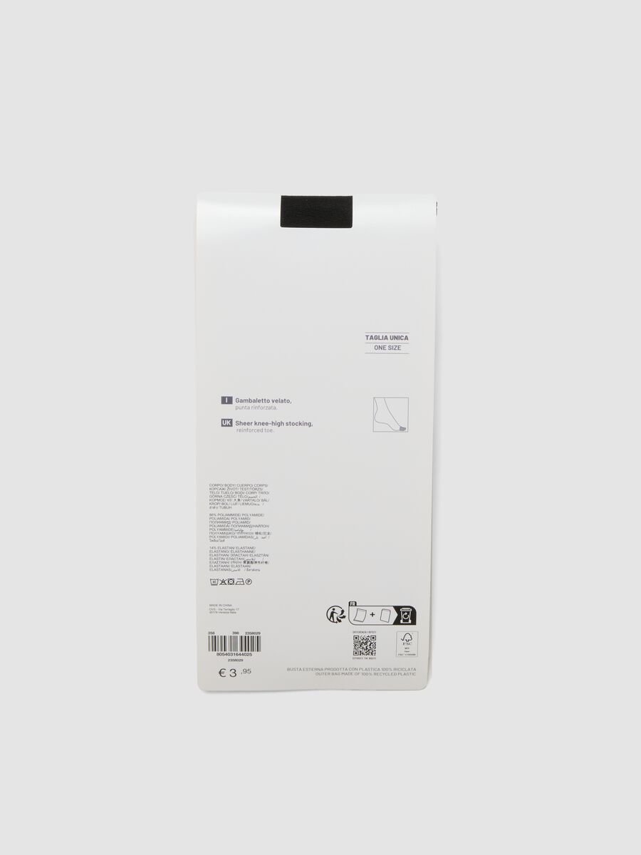 2-pack of black invisible liner socks in stretch fabric_1