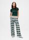 Green Check Cotton Pyjama_0