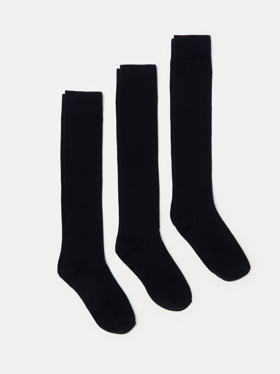 Three-pair pack socks in organic cotton_0