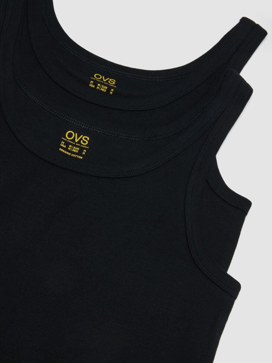 2er-Pack schwarze Tanktops aus reiner Bio-Baumwolle mit Rundhalsausschnitt_1