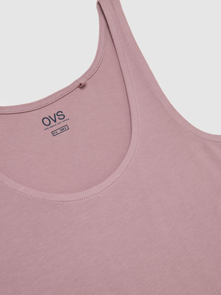 Pink Stretch Cotton Vest Regular Fit_1