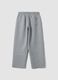 Pantaloni grigio melange in viscosa elasticizzata over fit_2