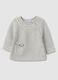 Baby's grey pure cotton cardigan regular fit with koala pocket_0