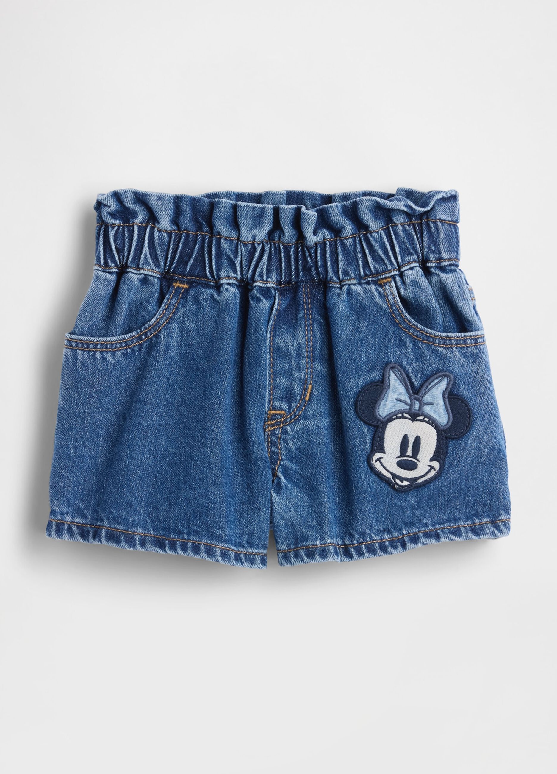 Pure cotton denim shorts