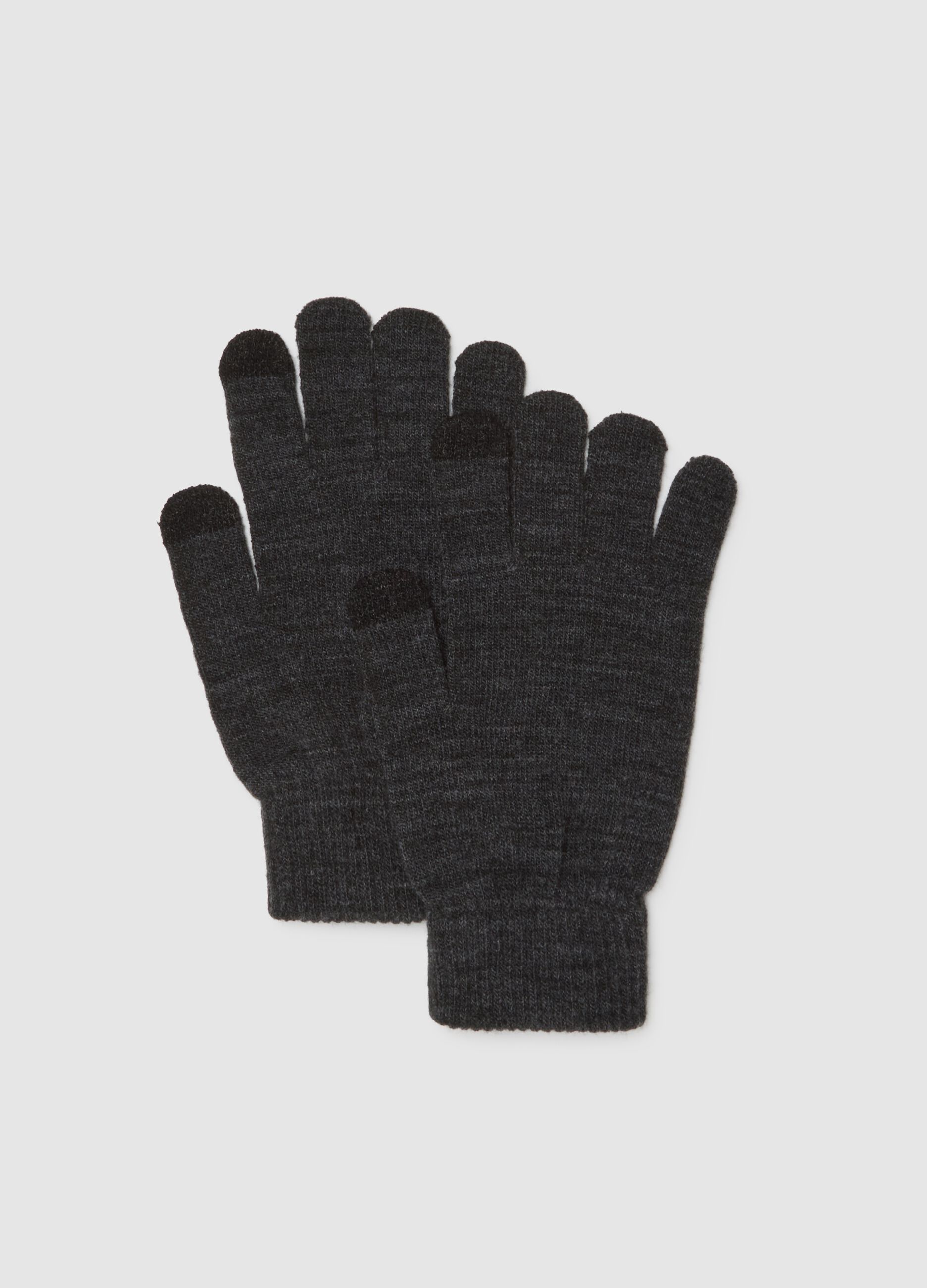 Grey Winter Gloves