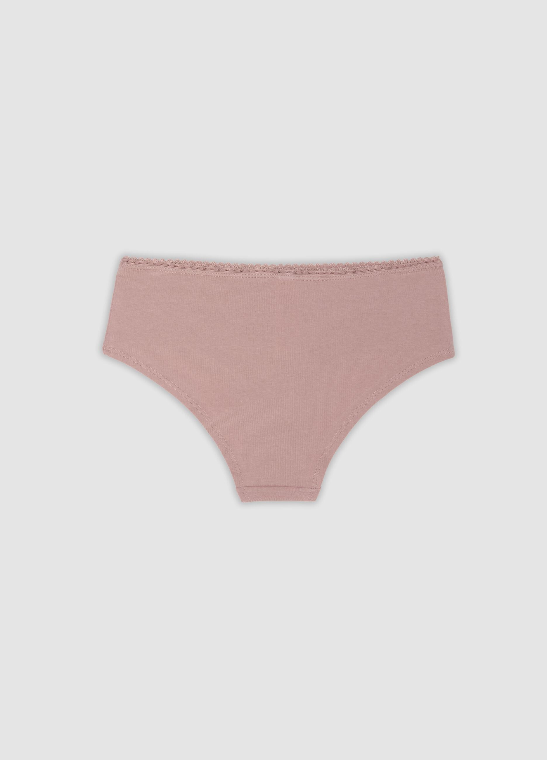 3-pack of multicolour organic stretch cotton hipster briefs