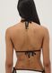 Multicolour triangle bikini top in stretch fabric_2