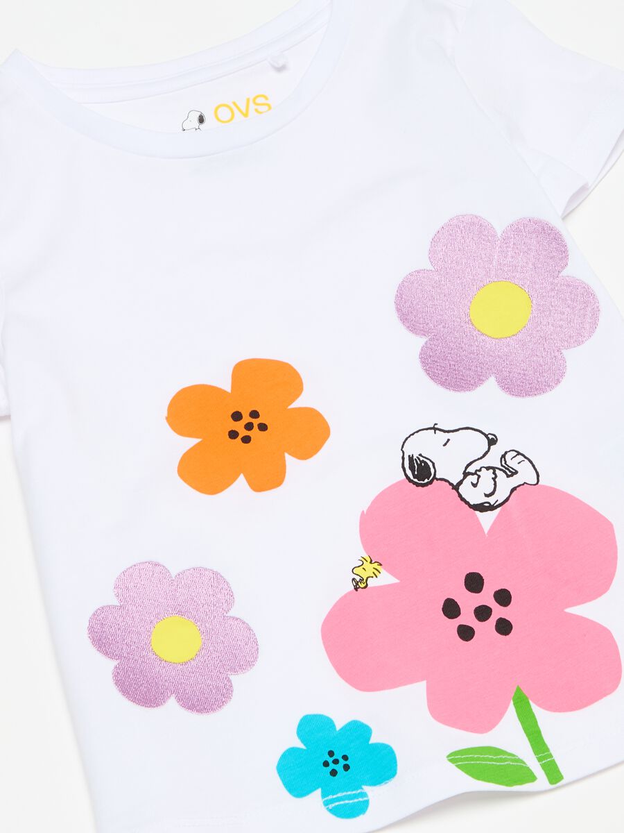 T-shirt in cotone bio stampa Snoopy_2