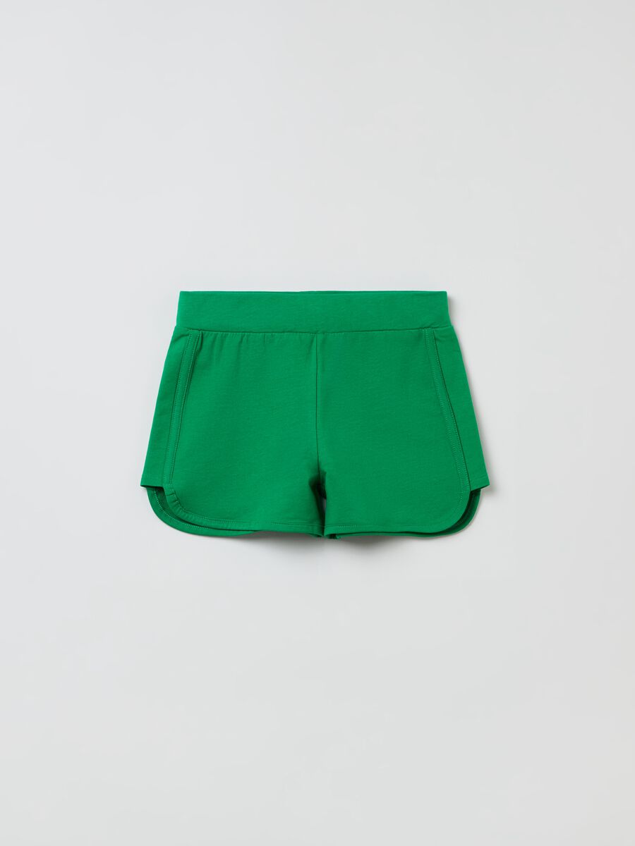 Shorts in stretch cotton_0