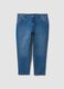 Jeans denim blu in cotone elasticizzato slim fit_0