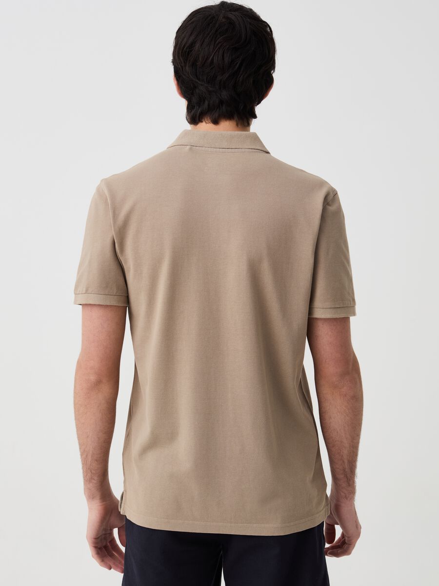 Regular-fit polo shirt in cotton piquet_2