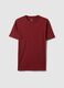 Red pure cotton regular fit t-shirt_4