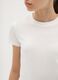 Girls&rsquo; white fitted T-shirt in stretch cotton_2