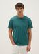 Regular fit green pure cotton T-shirt_1