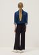 Black pure viscose palazzo trousers_1