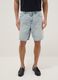 Light blue baggy-fit cotton-blend denim Bermuda shorts_1