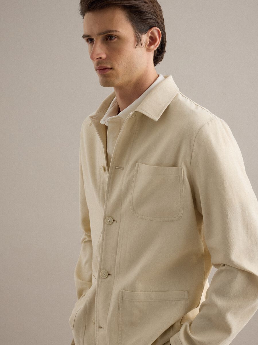 Wei&szlig;e Jacke aus Leinen-Baumwoll-Mischung, regul&auml;re Passform_3