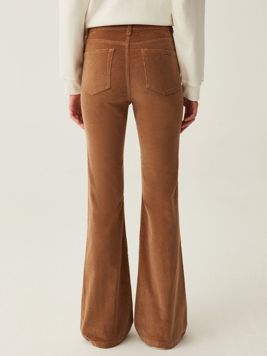 Flare-fit corduroy trousers_2
