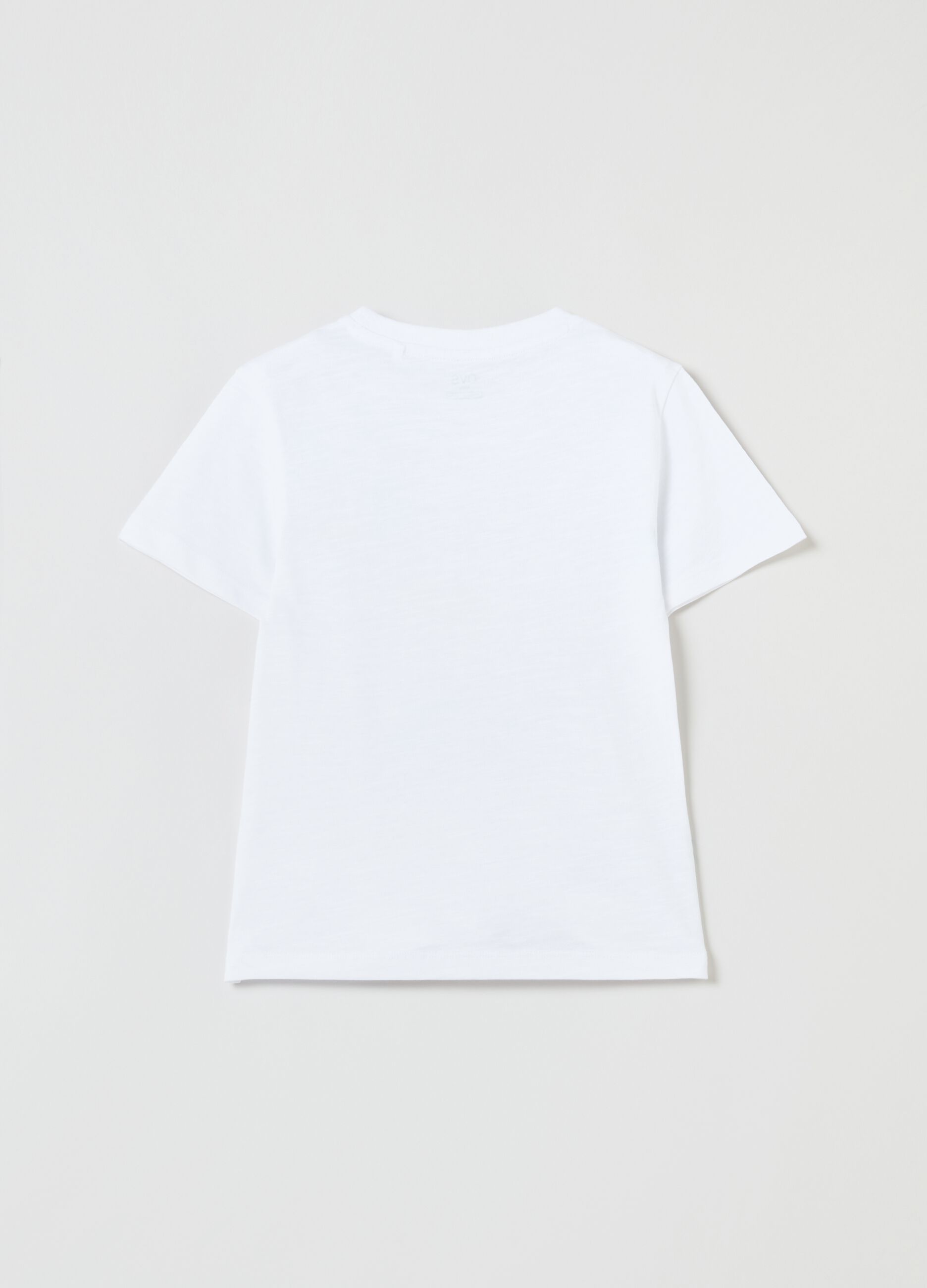 Cotton T-shirt with shark print