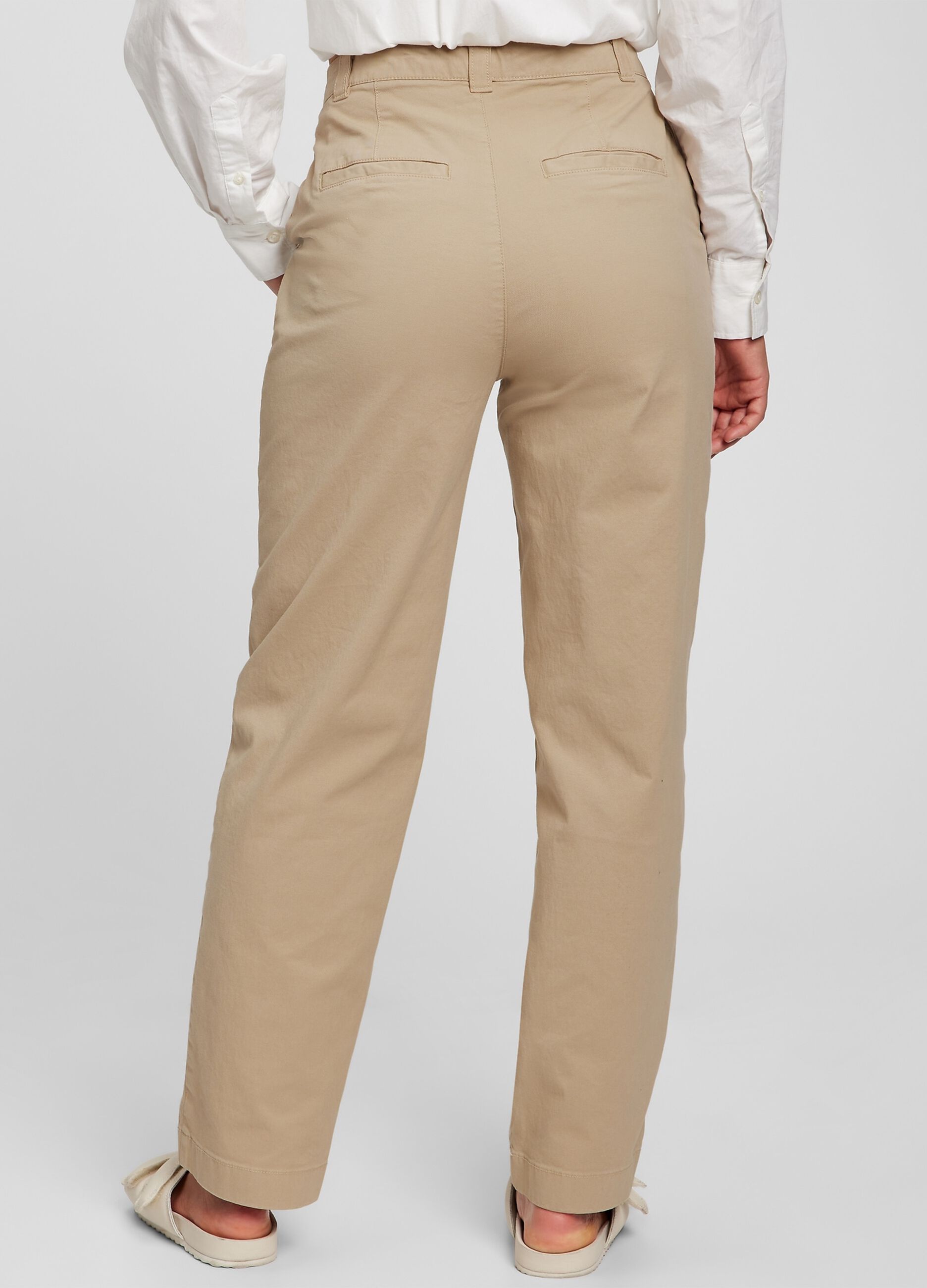 Pantalón straight fit color liso