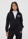 Schwarzer Kapuzenhoodie mit Rei&szlig;verschluss aus Baumwollmischung f&uuml;r M&auml;dchen, Regular Fit_0