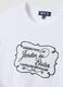 Wei&szlig;es T-Shirt aus reiner Baumwolle mit Rundhalsausschnitt und Frontprint, Regular Fit_1