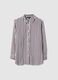 Camicia in pura viscosa a righe multicolor regular fit_0