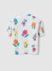 Camisa multicolor de algod&atilde;o puro regular fit para menina com flores_4