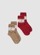 2-pack multicolour organic stretch cotton Christmas socks_0