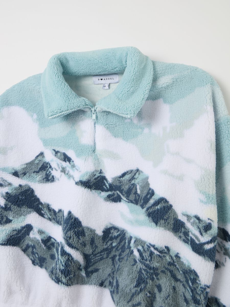 Half-zip sweatshirt in fleece_5