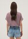 Multicolour gingham crop shirt in stretch cotton_3