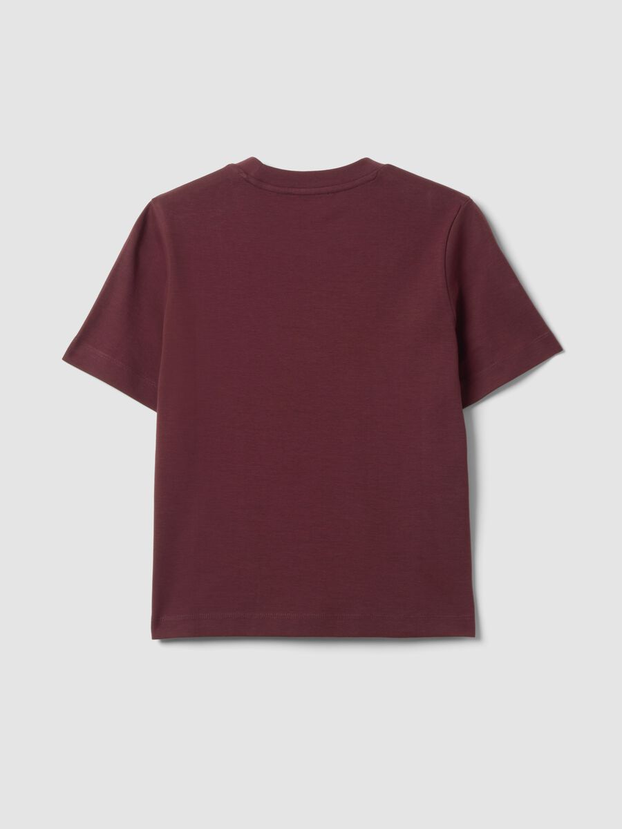 Purple pure cotton relaxed-fit T-shirt_5