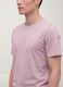 Camiseta morada de puro algod&oacute;n mercerizado de cuello redondo, corte regular_0