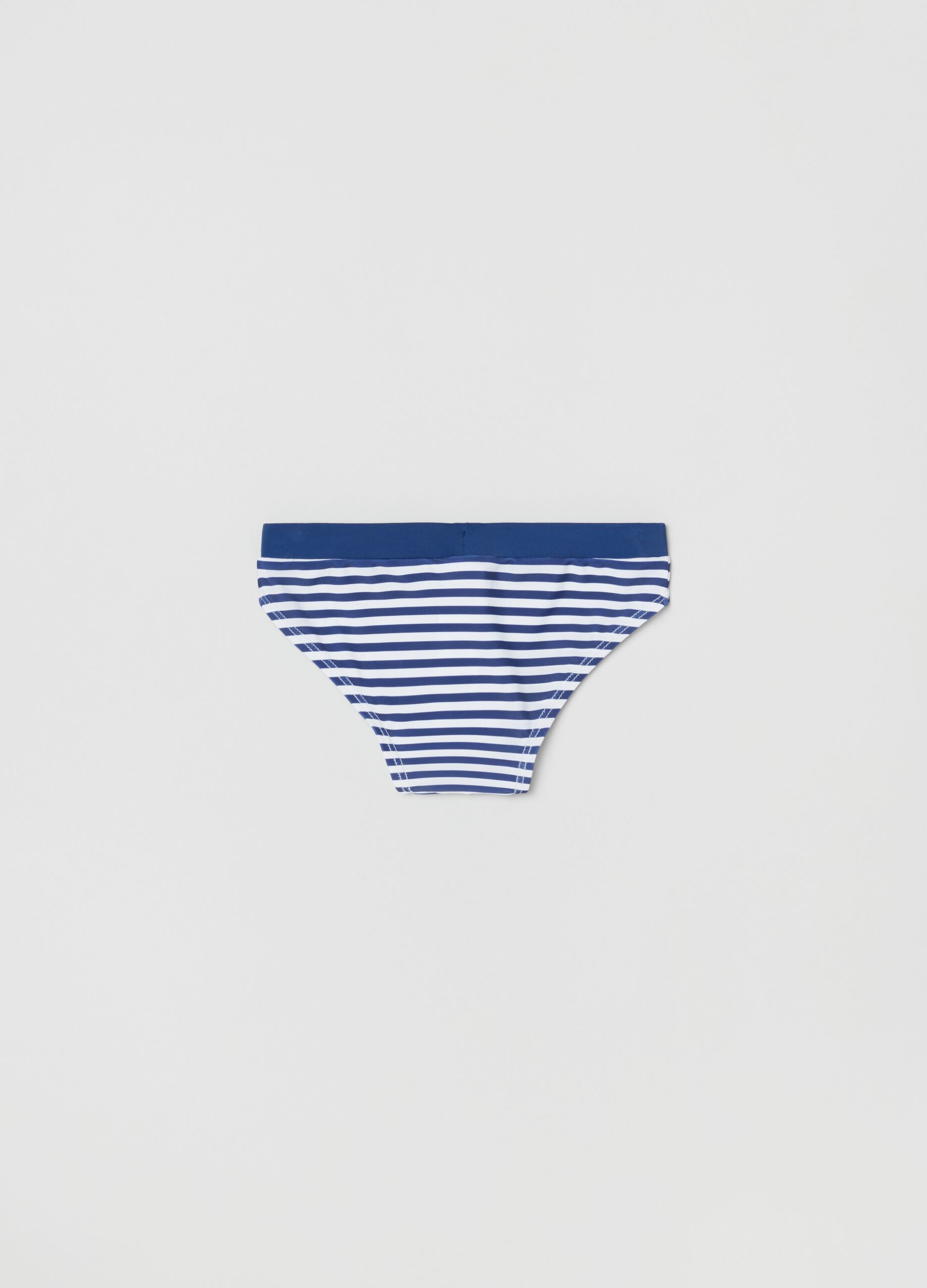 Swim briefs with stripes