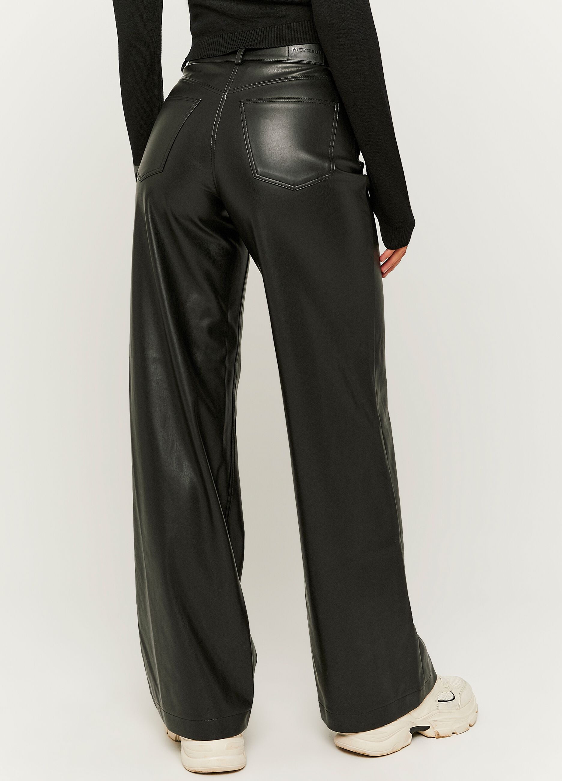 Wide-leg trousers with shiny effect_3