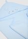 Baby blue bathrobe in cotton blend regular fit_2
