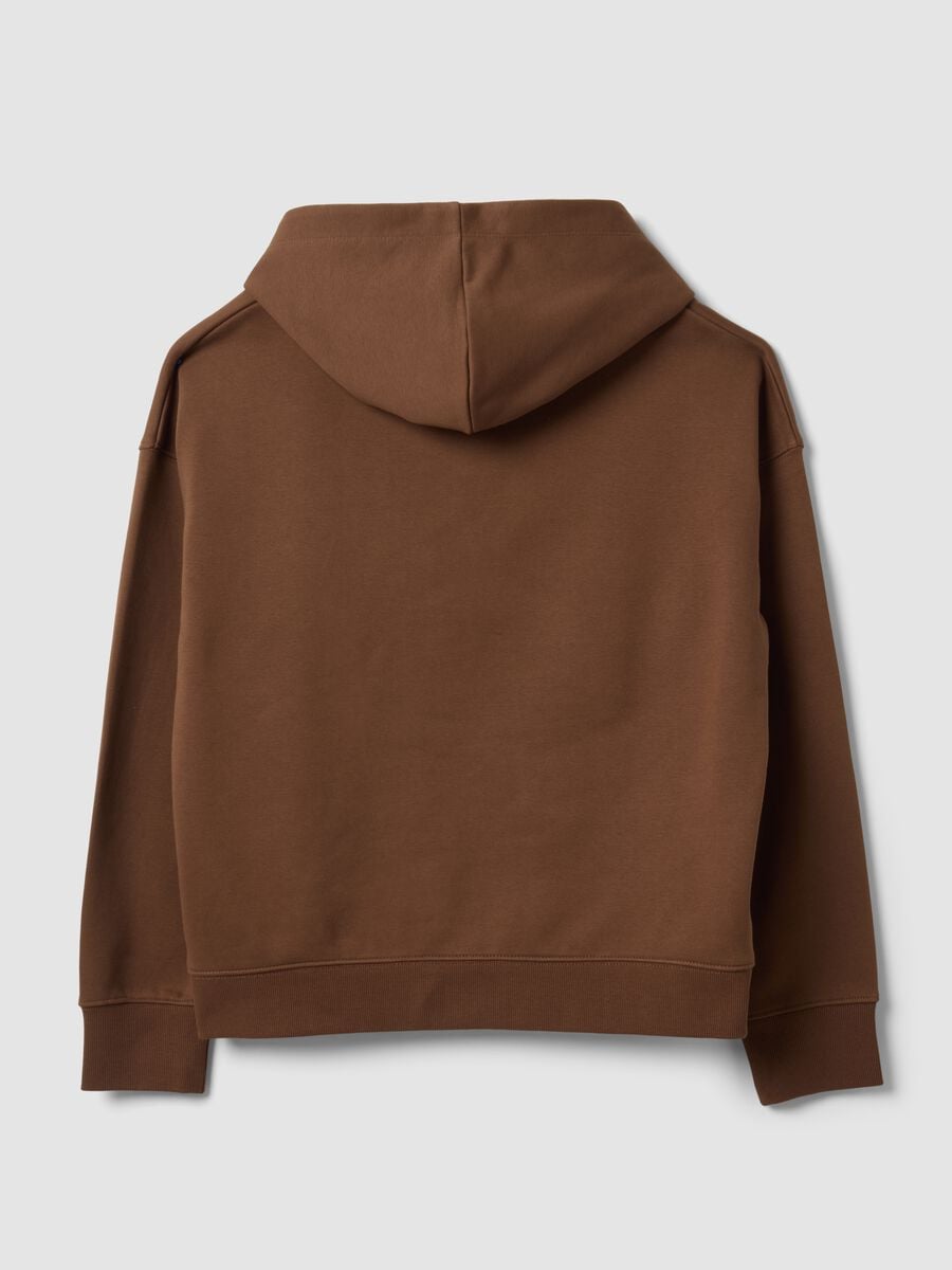 Brown cotton-blend regular-fit hoodie_2