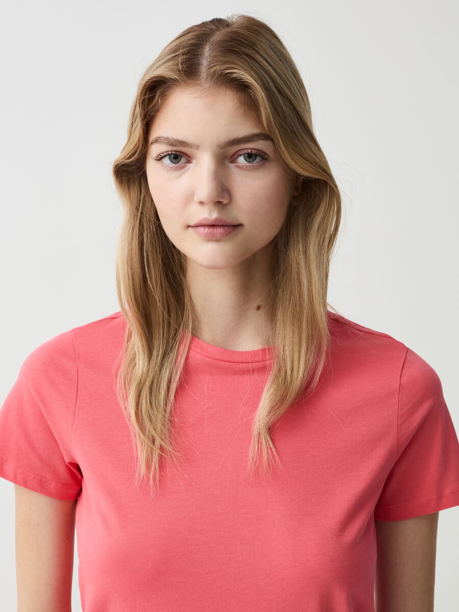 Essential solid colour cotton T-shirt_1