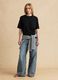 Black pure cotton short-sleeve T-shirt_1