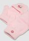 Luvas cor-de-rosa em mistura de viscose com aba convers&iacute;vel e motivo Minnie_2