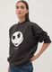 Sweatshirt preta em 100% algod&atilde;o com estampado The Nightmare Before Christmas_2