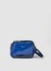Blue wash bag with zip closure_1