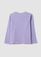 Violettes M&auml;dchen-T-Shirt aus reiner Bio-Baumwolle mit Rundhalsausschnitt_1