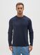 Blauer Pullover aus reiner Baumwolle mit regular Fit_1