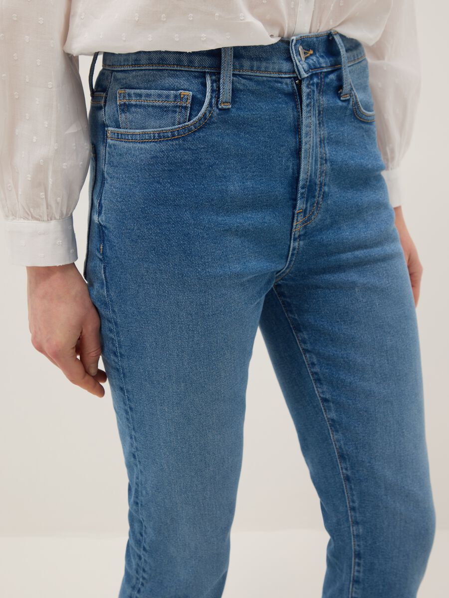 Bootcut jeans in blue stretch denim cotton_3