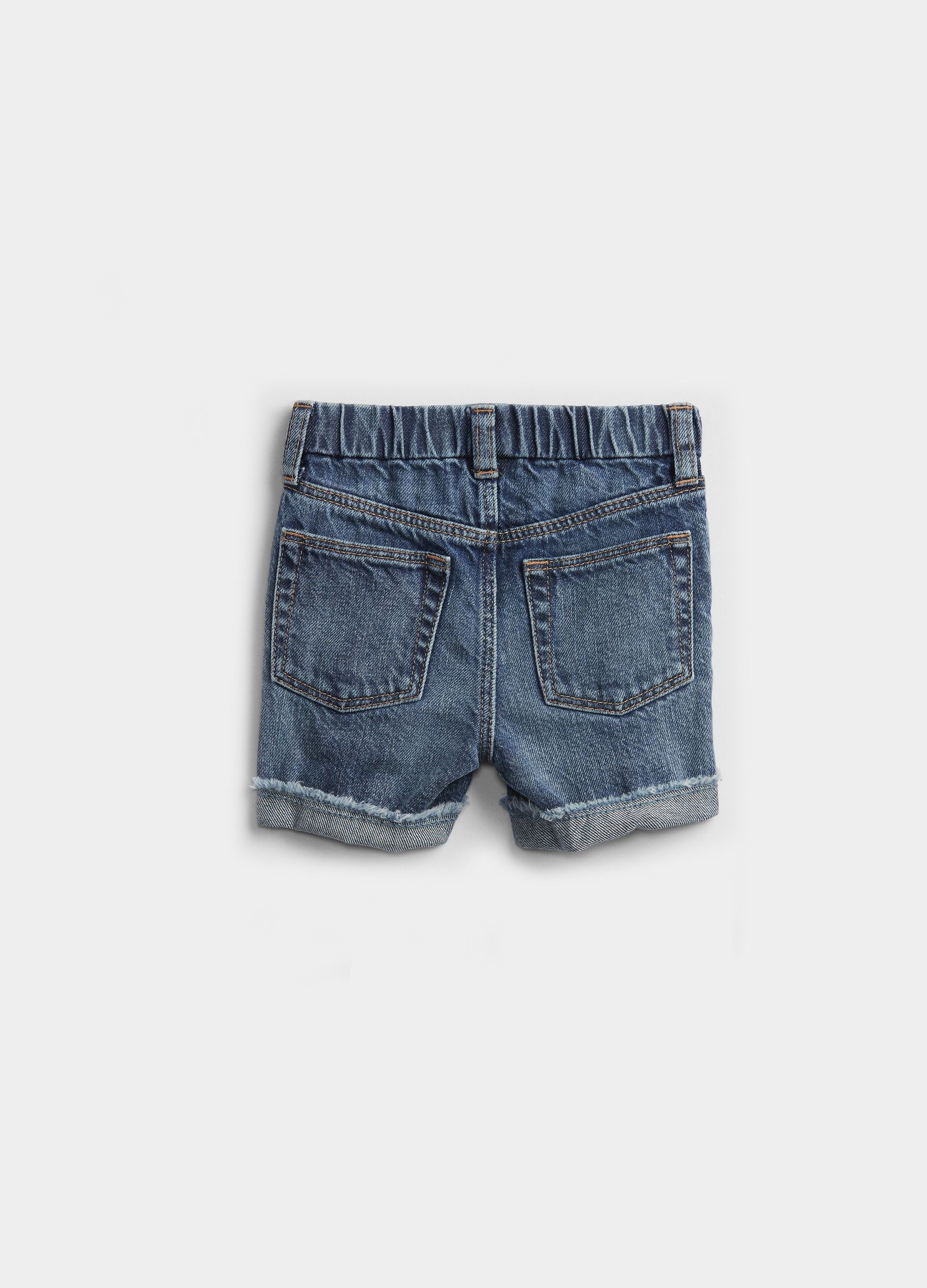 Shorts in denim pull-on