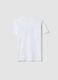 Boys' white pure cotton T-shirt regular fit with Swag print_4