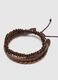 Two-Pack Genuine Leather and Brown Wood Bracelets_2