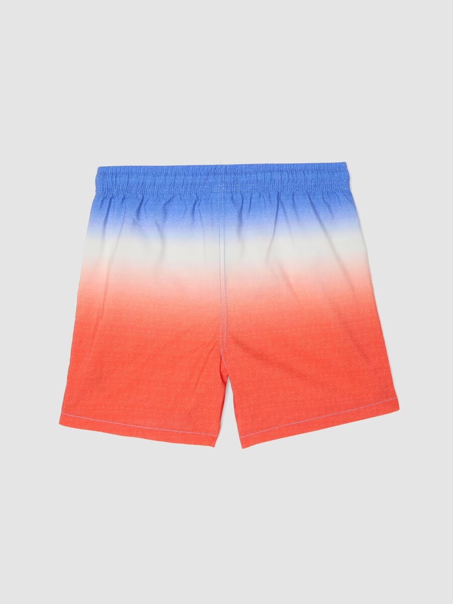 Multicolour gradient swim shorts with drawstring_1