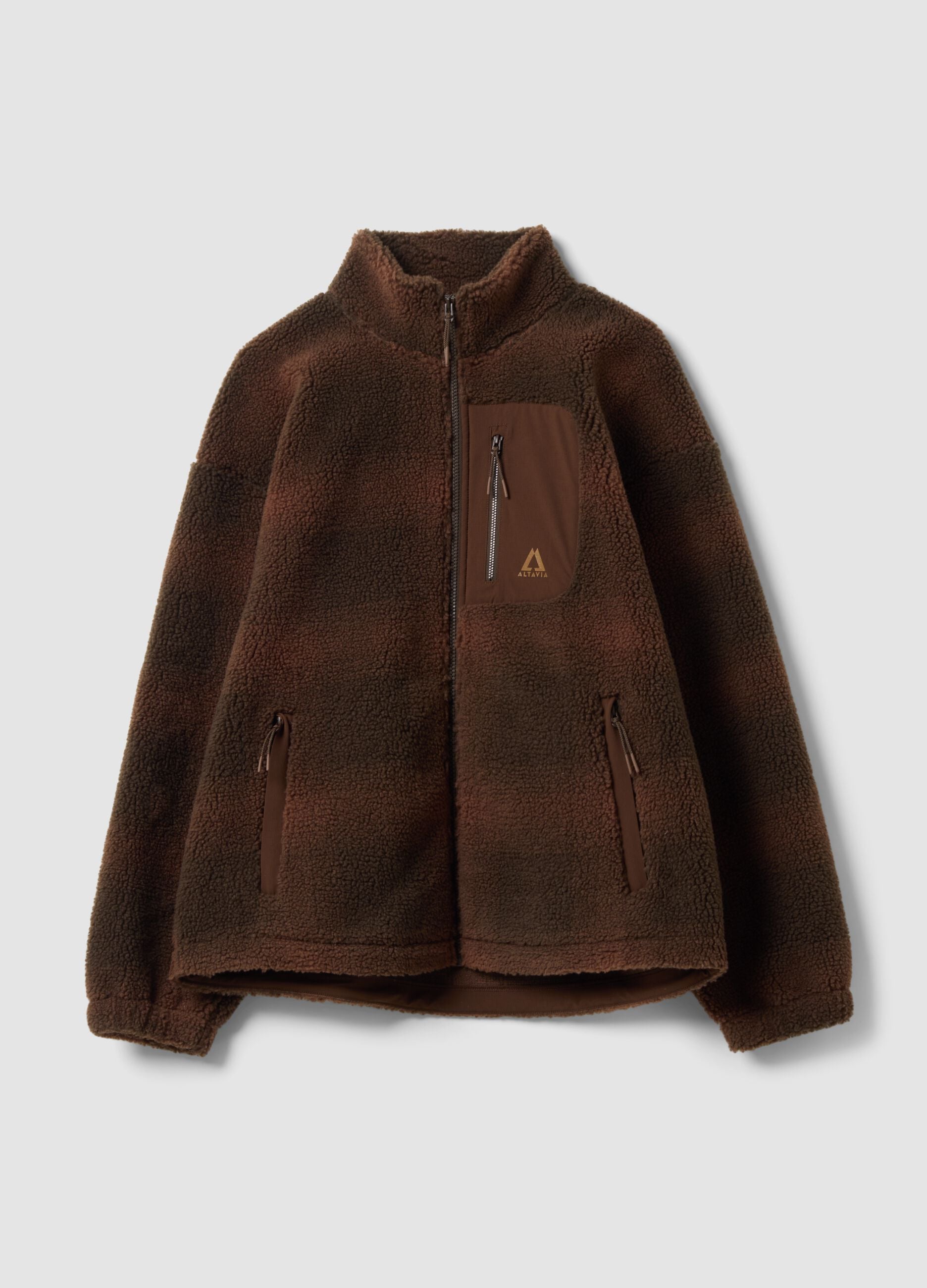 Sherpa-Jacke mit durchgehendem Rei&szlig;verschluss ALTAVIA WITH DEBORAH COMPAGNONI
